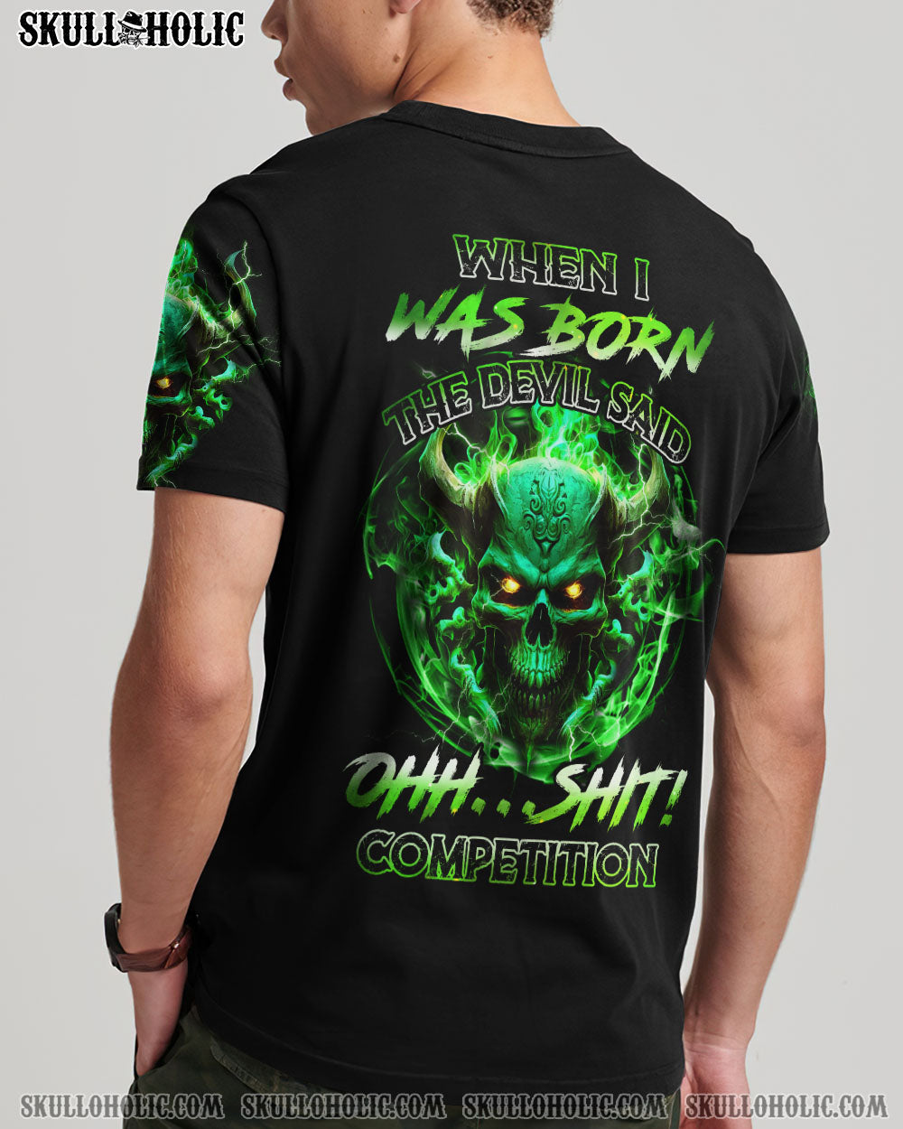 WHEN I WAS BORN SKULL ALL OVER PRINT - YHHN1303232