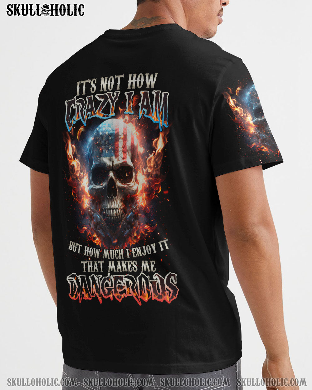 THAT MAKES ME DANGEROUS AMERICAN SKULL ALL OVER PRINT - TLNZ2204231