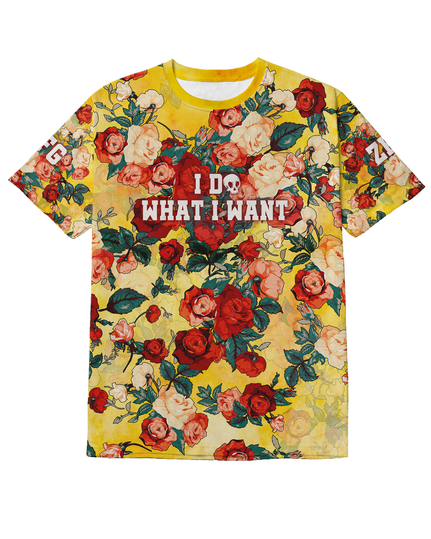 I DO WHAT I WANT FLORAL ALL OVER PRINT - TLTC1110221