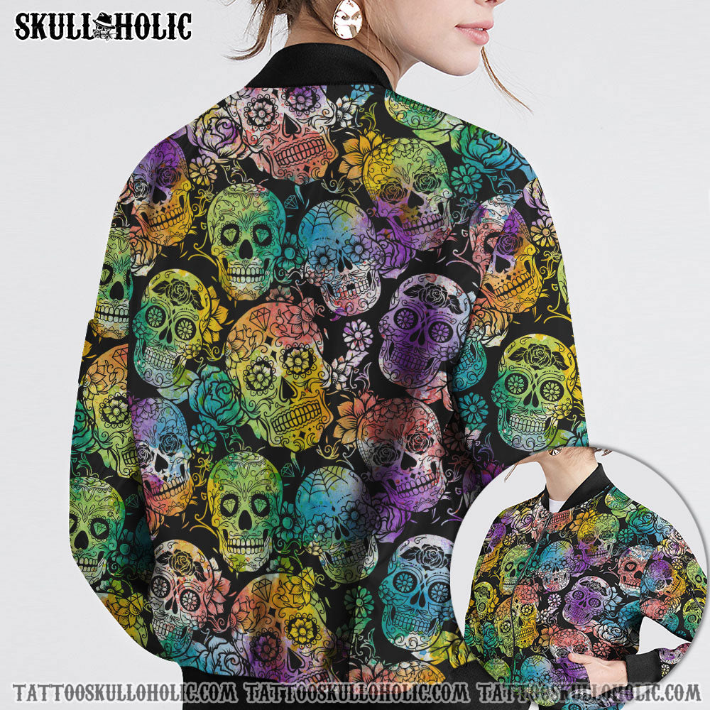 SUGAR SKULL BOMBER JACKET - TLTY1701222HA