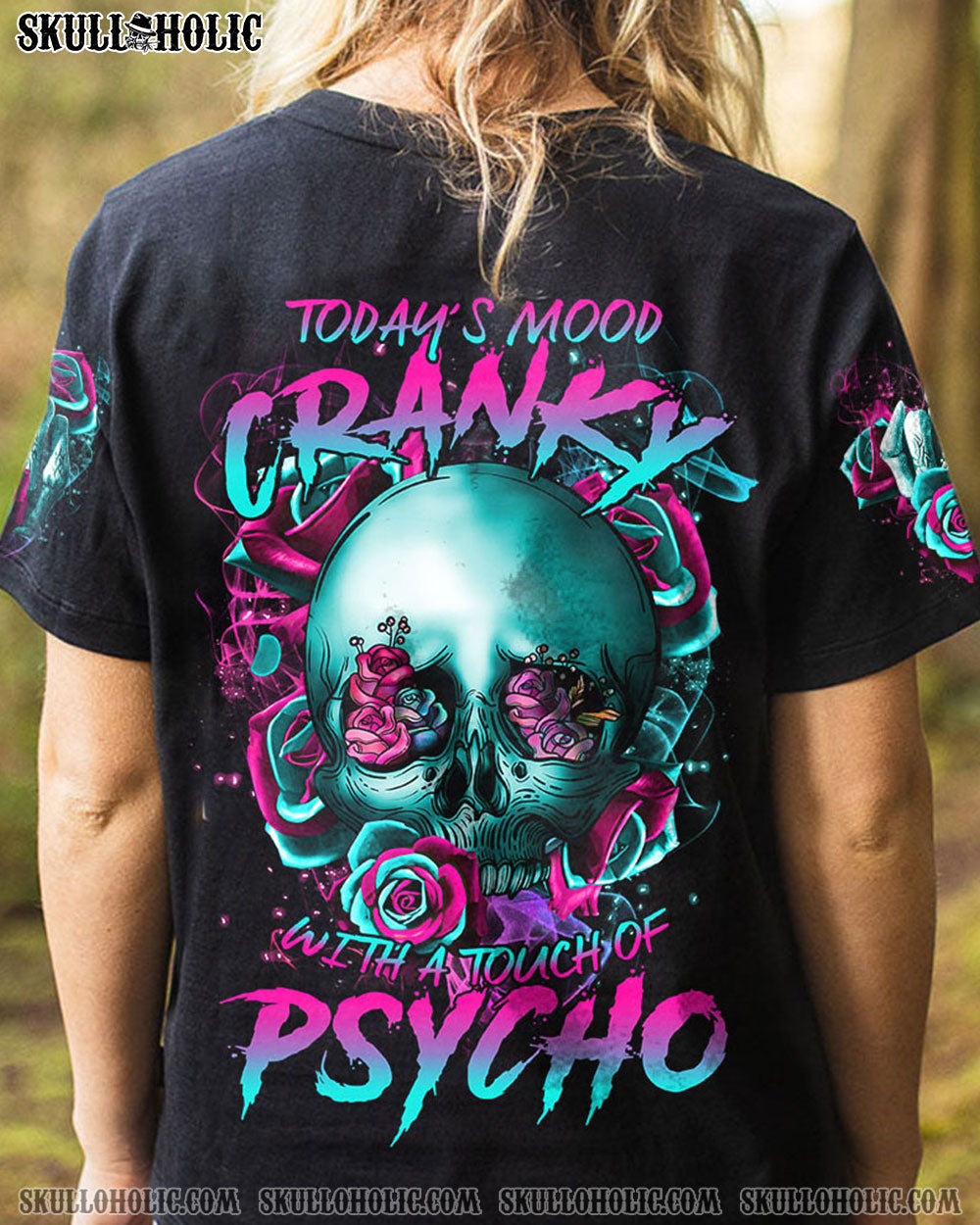 TODAY'S MOOD FLOWER SKULL ALL OVER PRINT - TLTR0202231