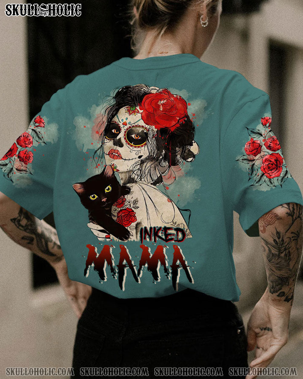 INKED MAMA SUGAR SKULL ALL OVER PRINT - TLTW0103233