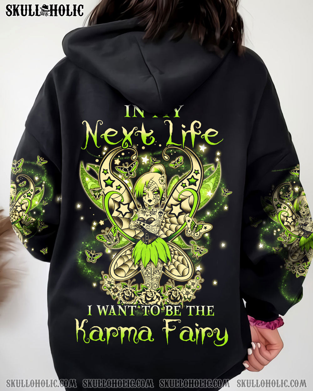 KARMA FAIRY SKULL ALL OVER PRINT - YHHN0301233