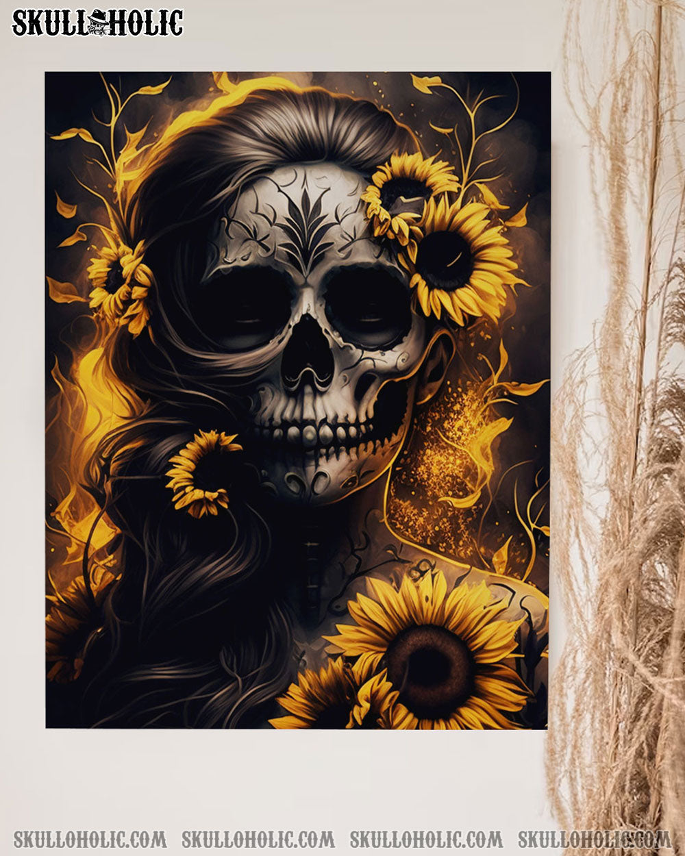 SUGAR SKULL SUNFLOWER POSTER - TLNZ1302234