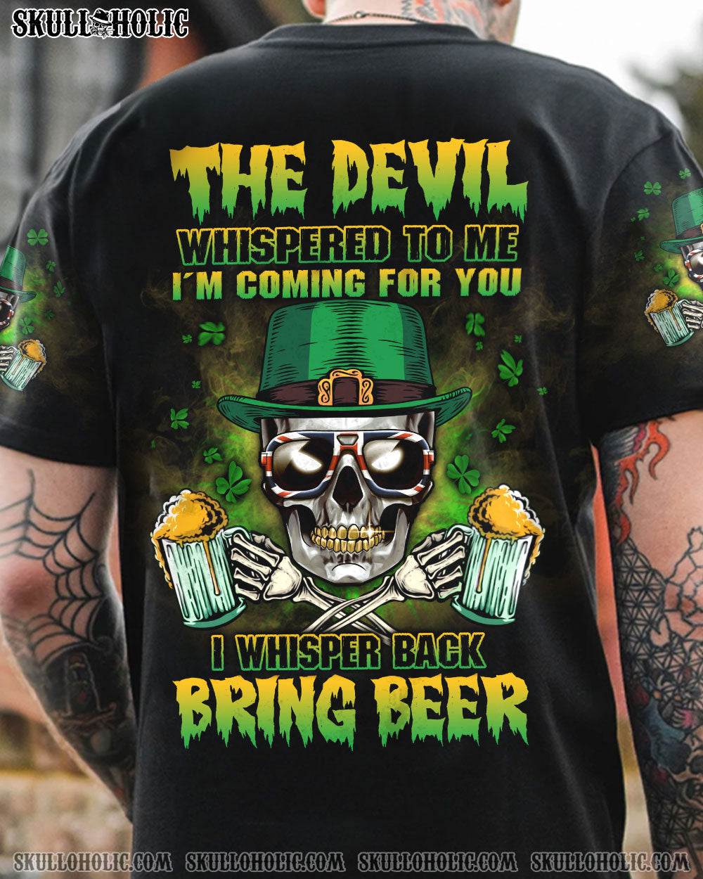 ST. PATRICK'S DAY BEER SKULL ALL OVER PRINT - YHLN1001232