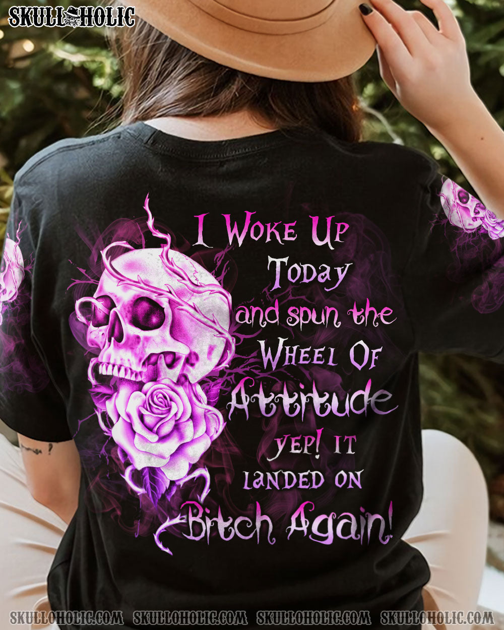 I WOKE UP TODAY SKULL ROSE ALL OVER PRINT - YHLN2712223