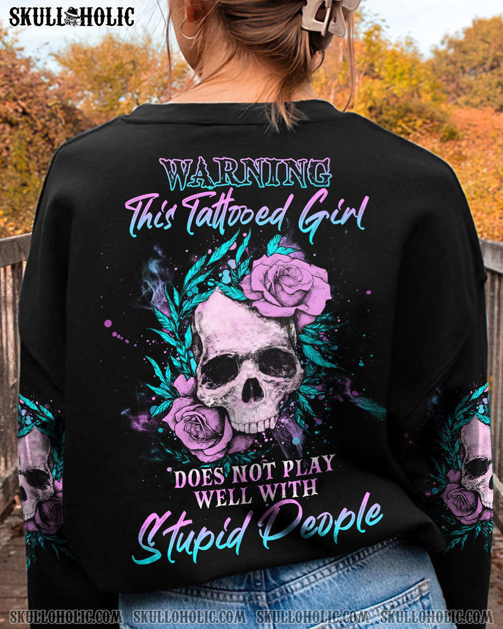 WARNING THIS TATTOOED GIRL ALL OVER PRINT - YHHG0601233