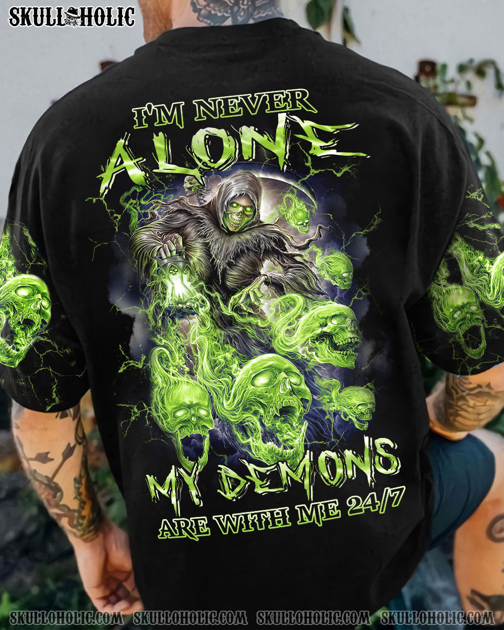 I'M NEVER ALONE SKULL REAPER ALL OVER PRINT - YHHN1101233