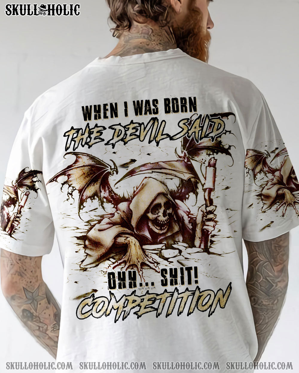 WHEN I WAS BORN SKULL REAPER ALL OVER PRINT - YHHN1101232