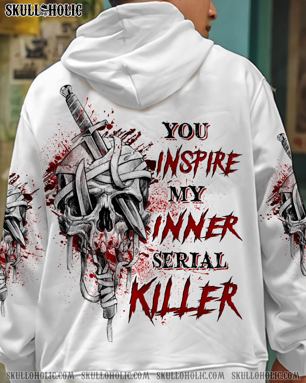 YOU INSPIRE MY INNER K SKULL ALL OVER PRINT - YHHN1701234