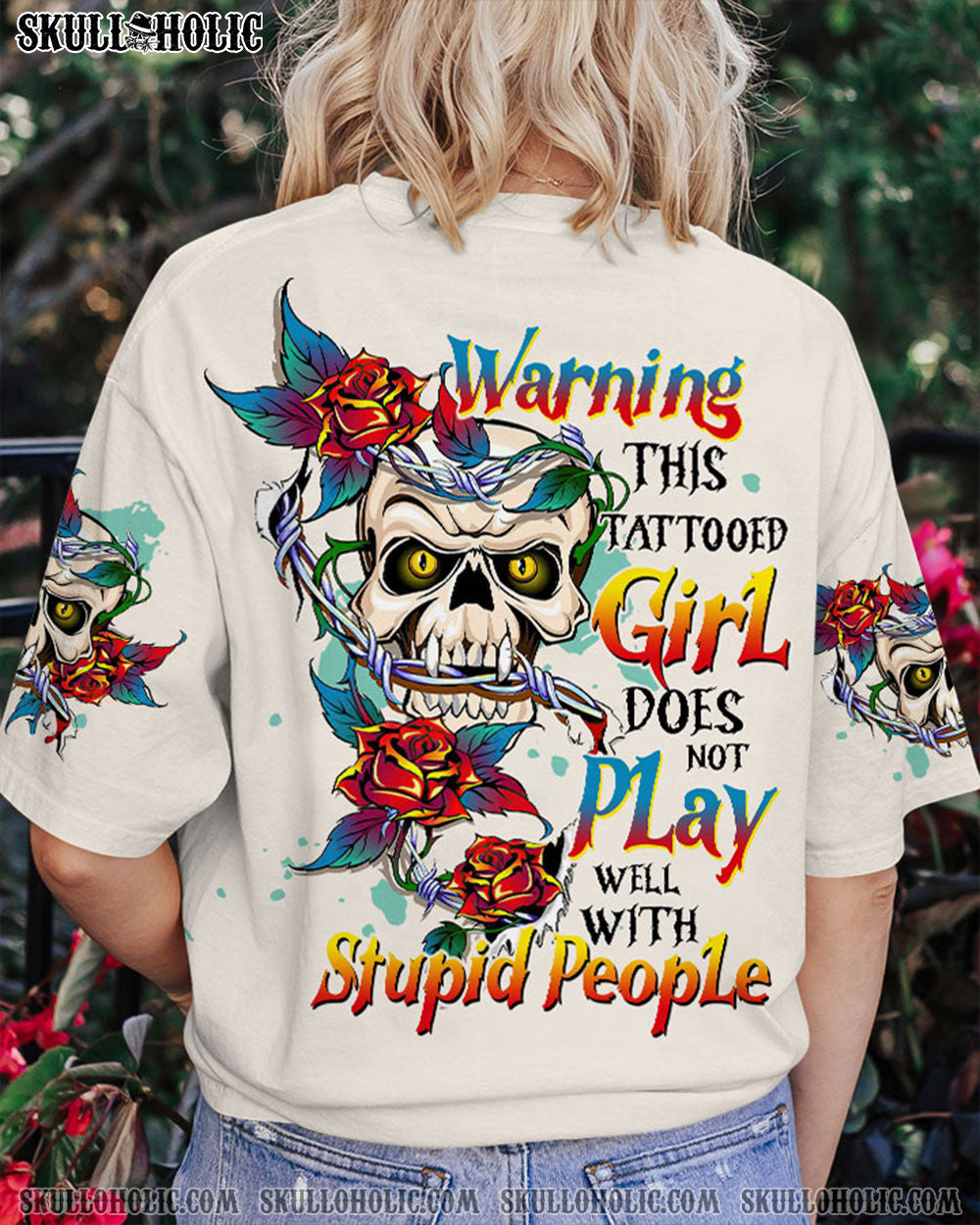 WARNING THIS TATTOOED GIRL ALL OVER PRINT - TLTW0504232