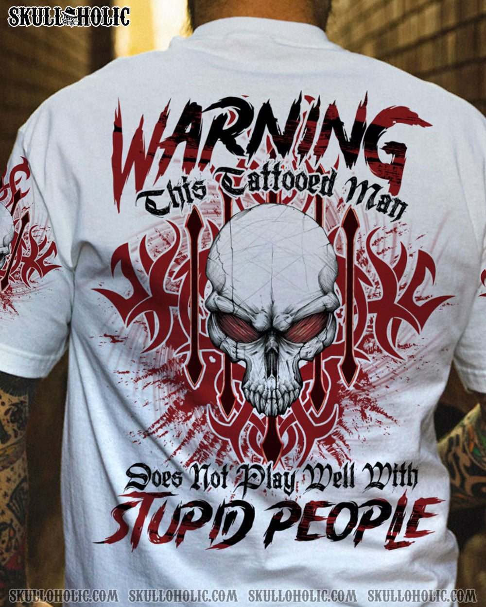 WARNING THIS TATTOOED MAN ALL OVER PRINT - TLNO0604233