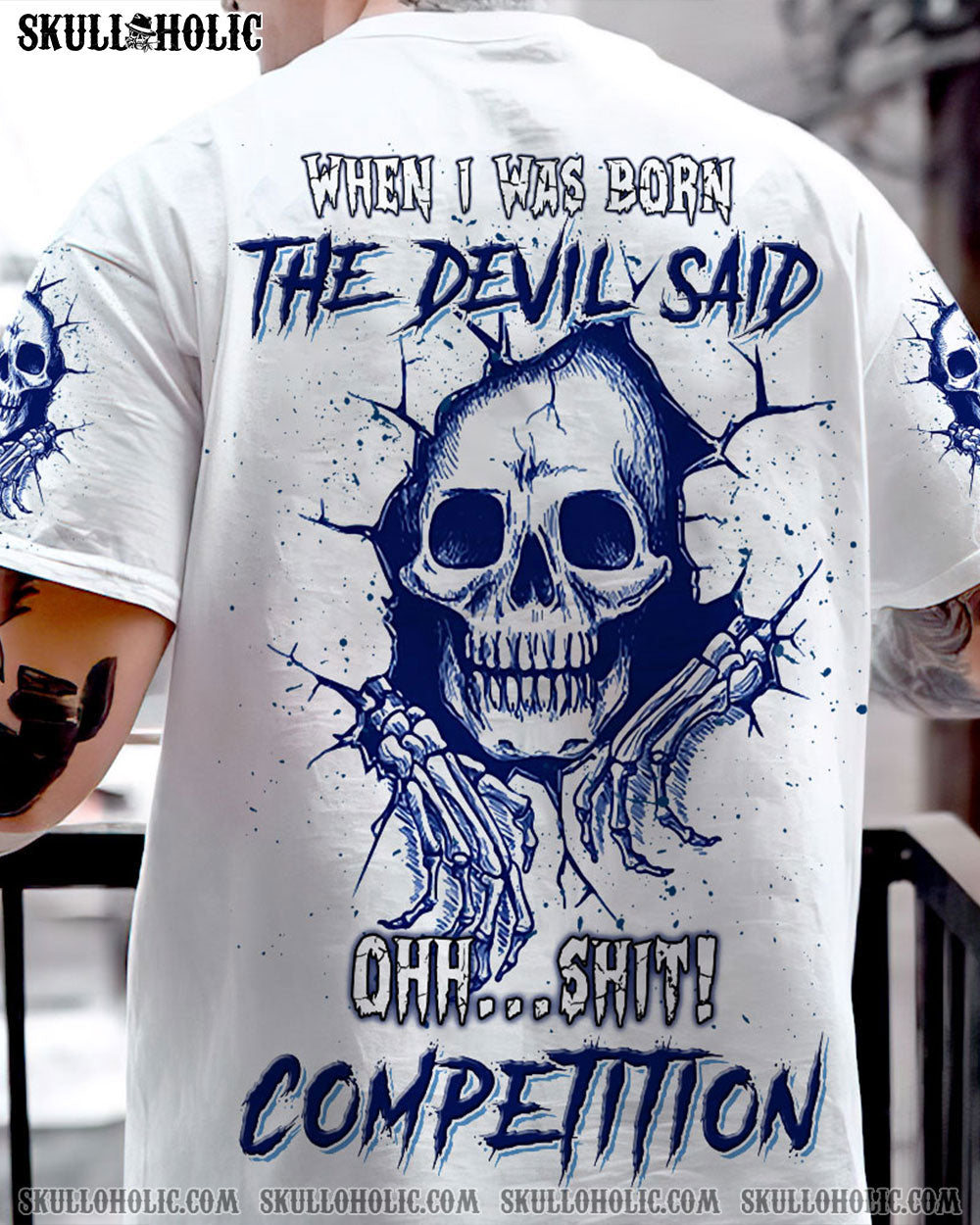 WHEN I WAS BORN DEVIL SAID ALL OVER PRINT - YHNT0304233