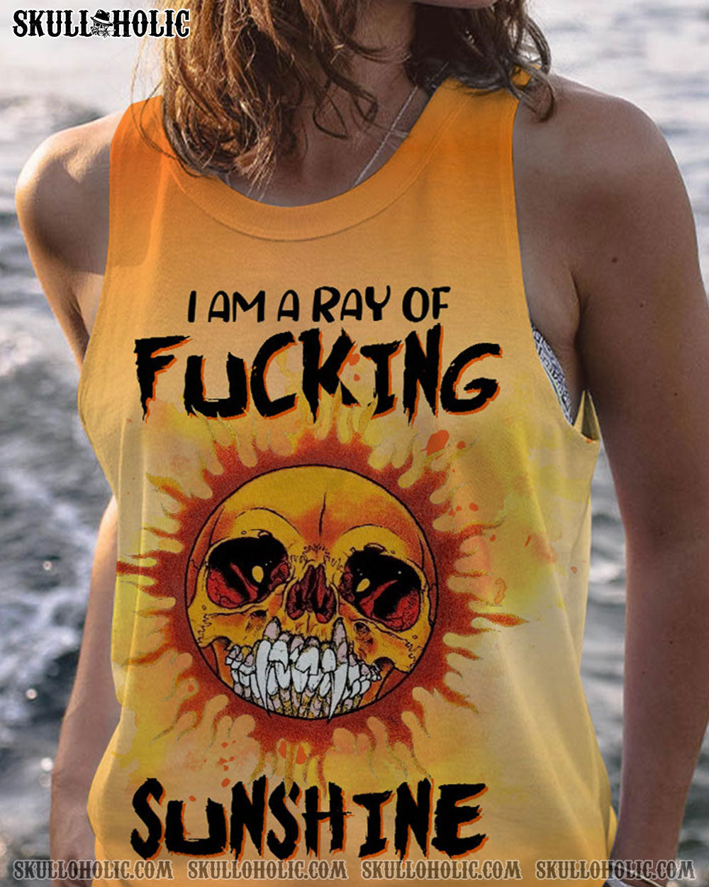 I AM A RAY OF F SUNSHINE SKULL ALL OVER PRINT - TLTW2003233