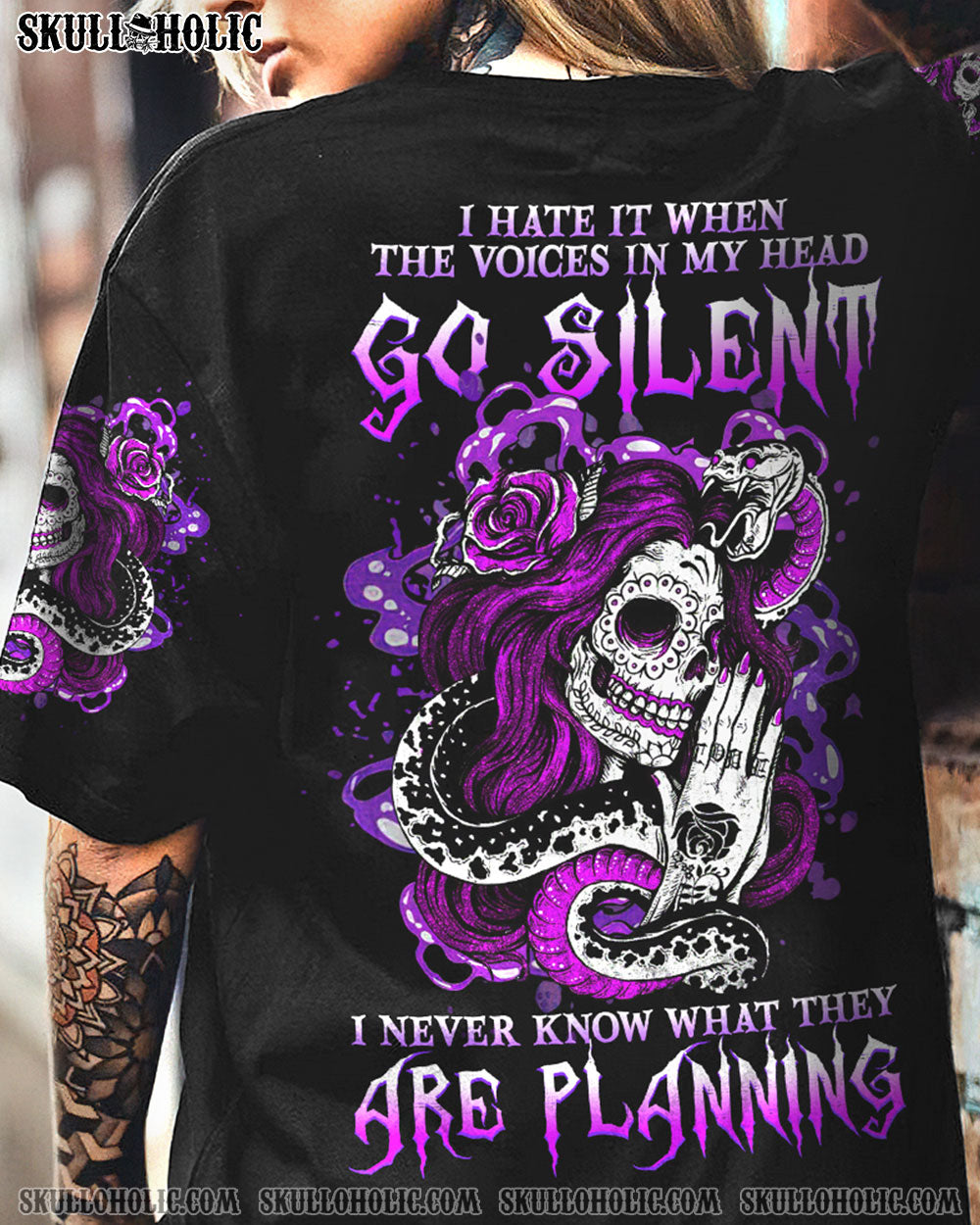 I HATE IT WHEN THE VOICES IN MY HEAD GO SILENT ALL OVER PRINT - YHHG2912222