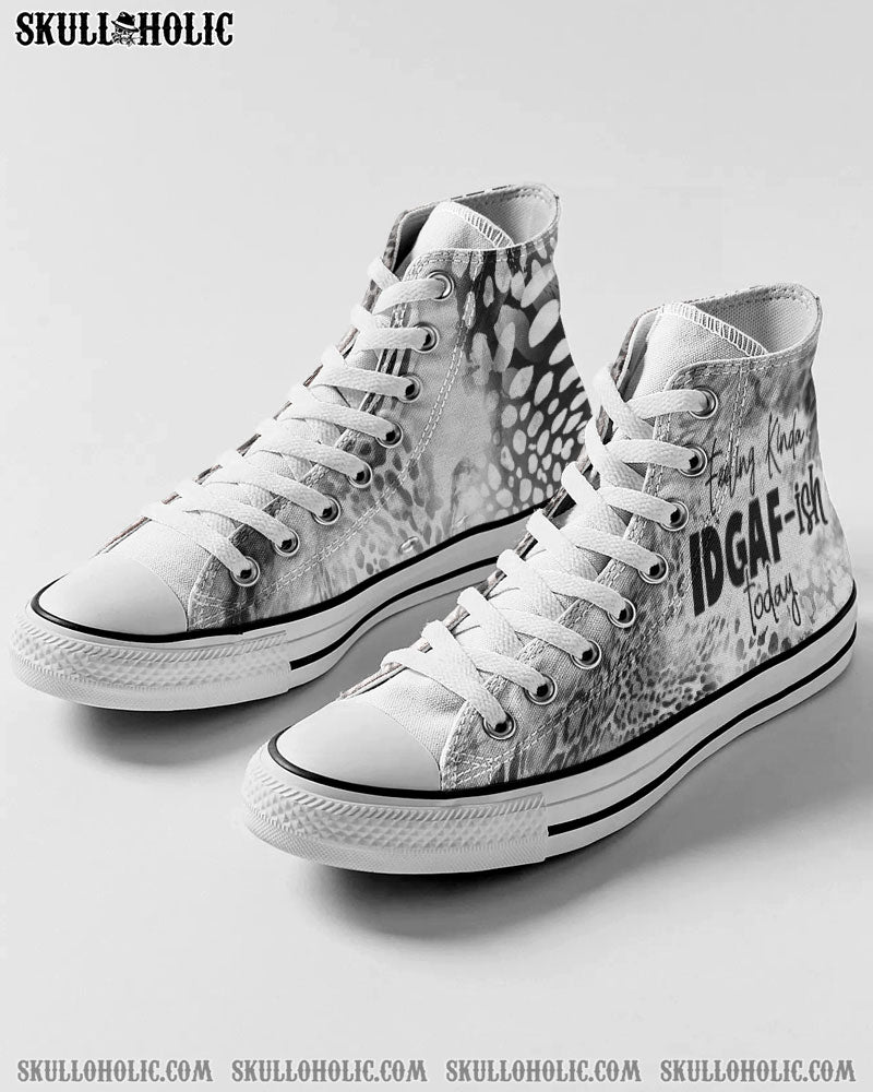 FEELING KINDA IDGAF HIGH TOP CANVAS SHOES - TY1010223