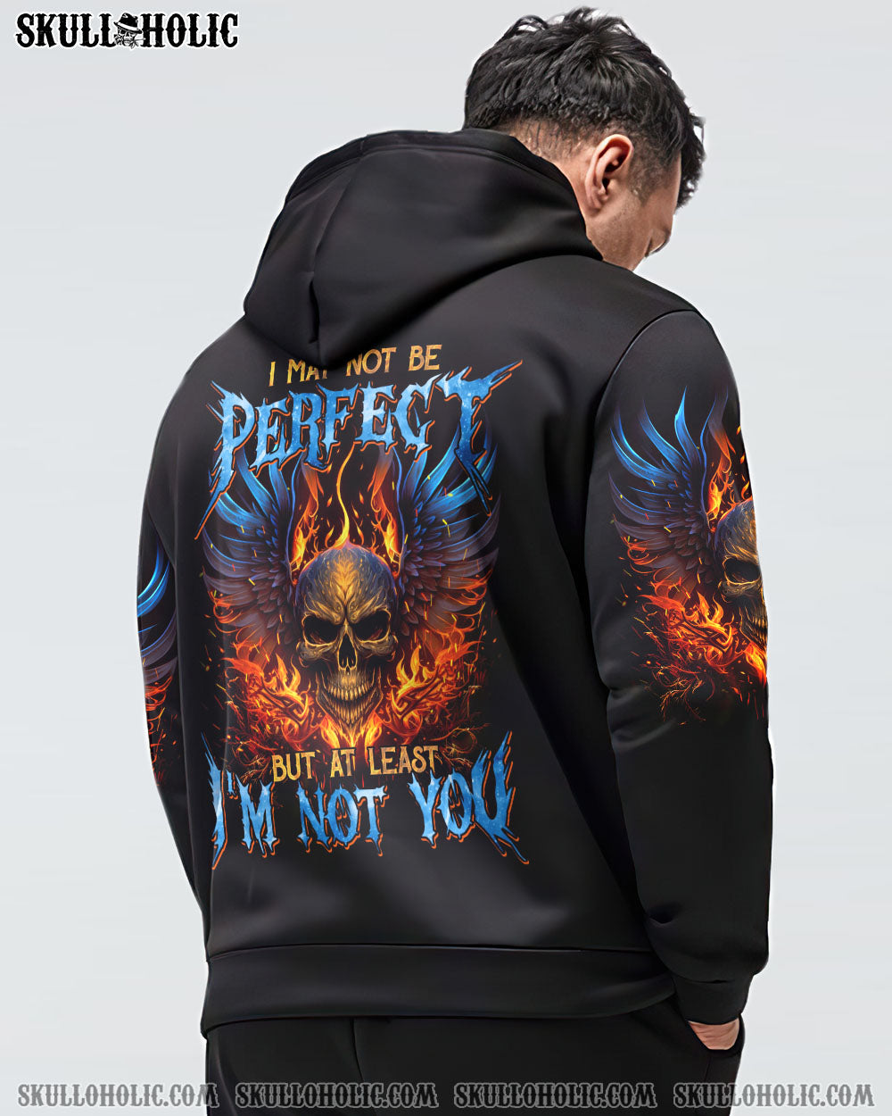 AT LEAST I'M NOT YOU FIRE SKULL WINGS ALL OVER PRINT - TLTM1102233