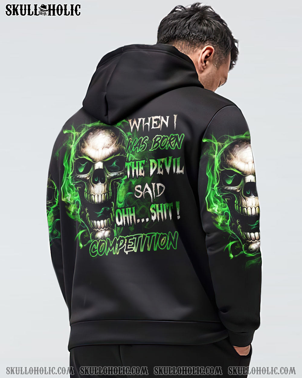 WHEN I WAS BORN SKULL ALL OVER PRINT - YHHN1111224