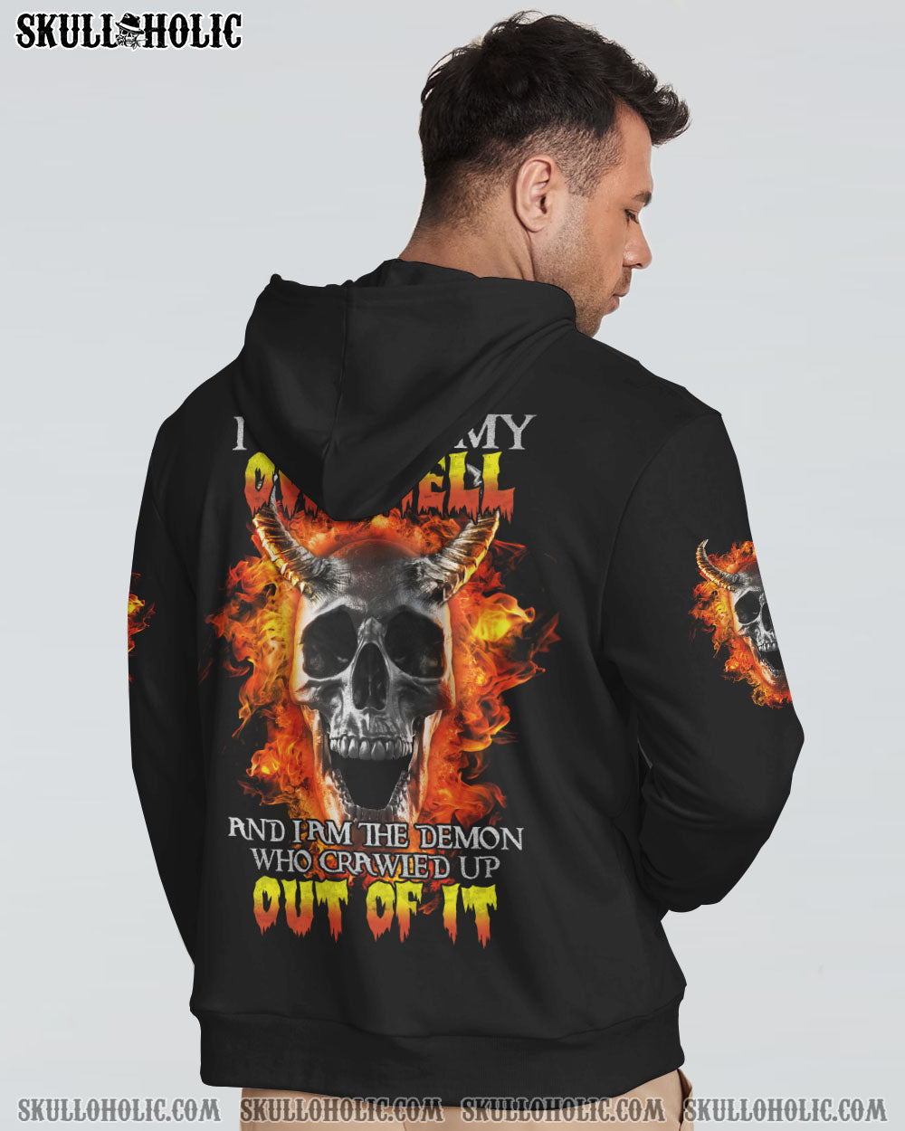 I CREATED MY OWN HELL SKULL ALL OVER PRINT - TLTM2510221