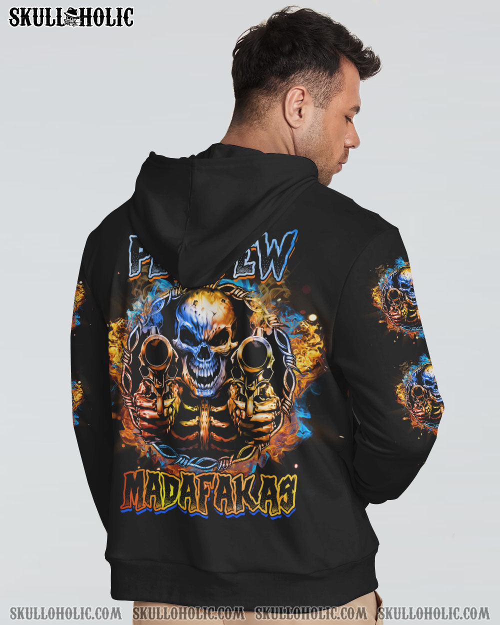 PEW PEW MADAFAKAS SKULL ALL OVER PRINT - YHTG1609223