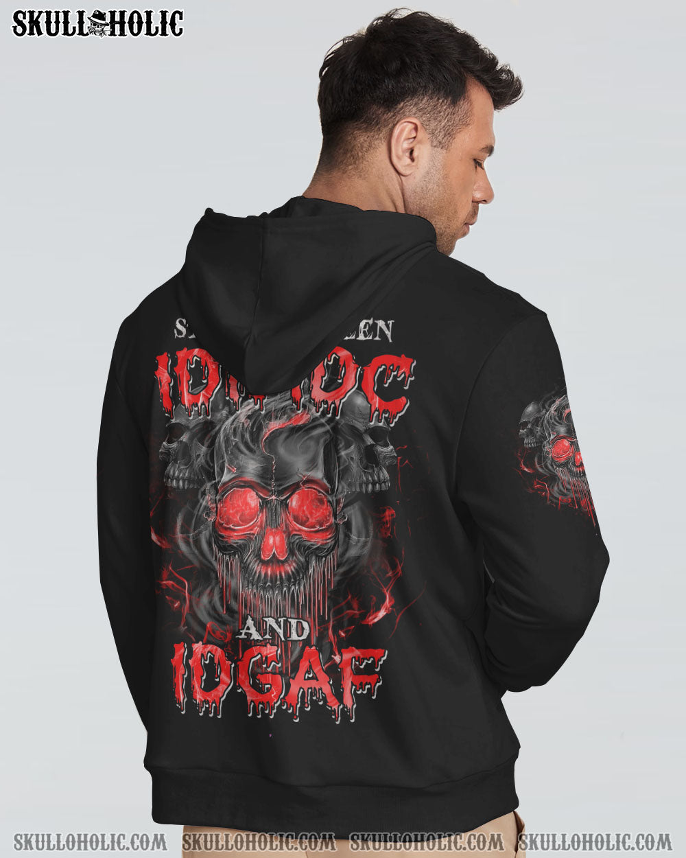 STUCK BETWEEN IDK IDC MELT SKULL ALL OVER PRINT - TLTM2801231