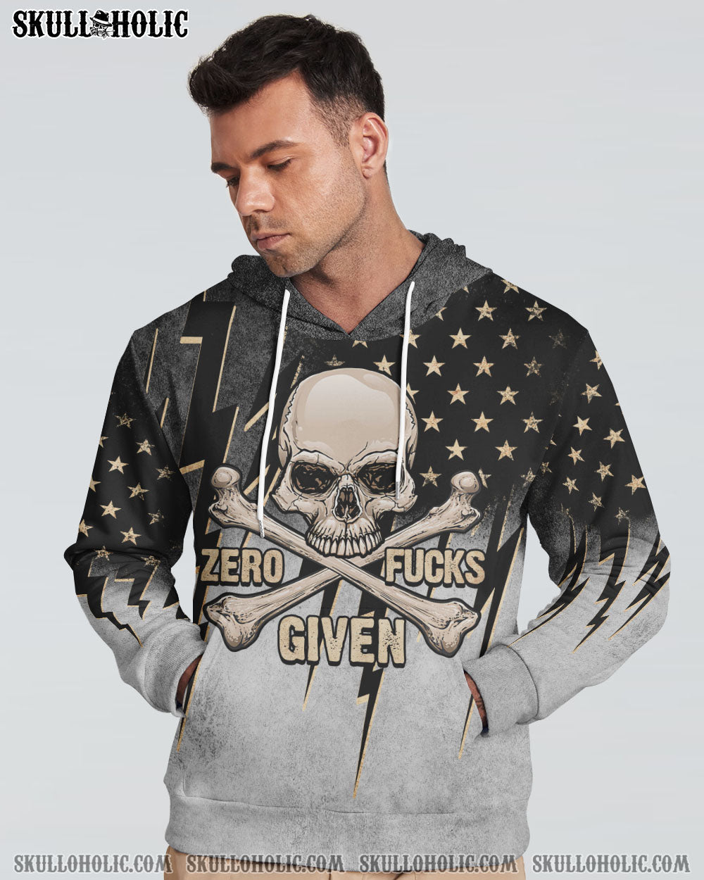 ZERO F GIVEN SKULL BONES ALL OVER PRINT - TLTY0112111