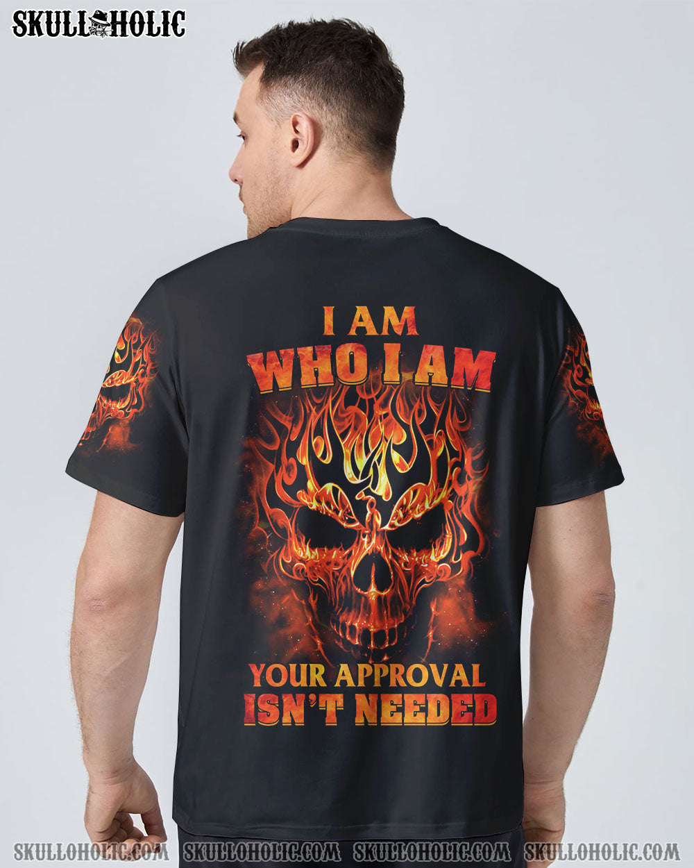 I AM WHO I AM SKULL ALL OVER PRINT - YHHN2709223