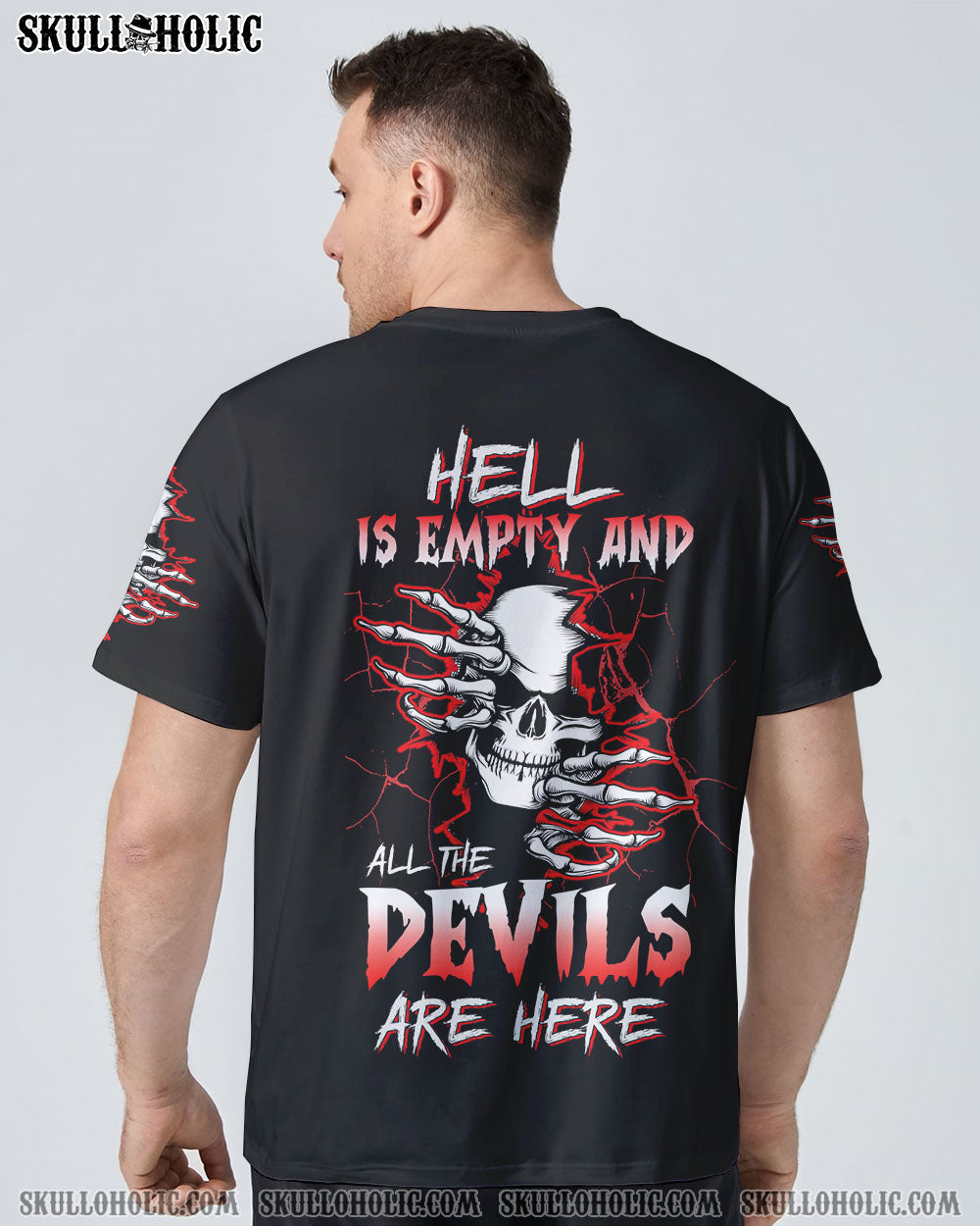 HELL IS EMPTY SKULL CRACK ALL OVER PRINT - TLTW2408221