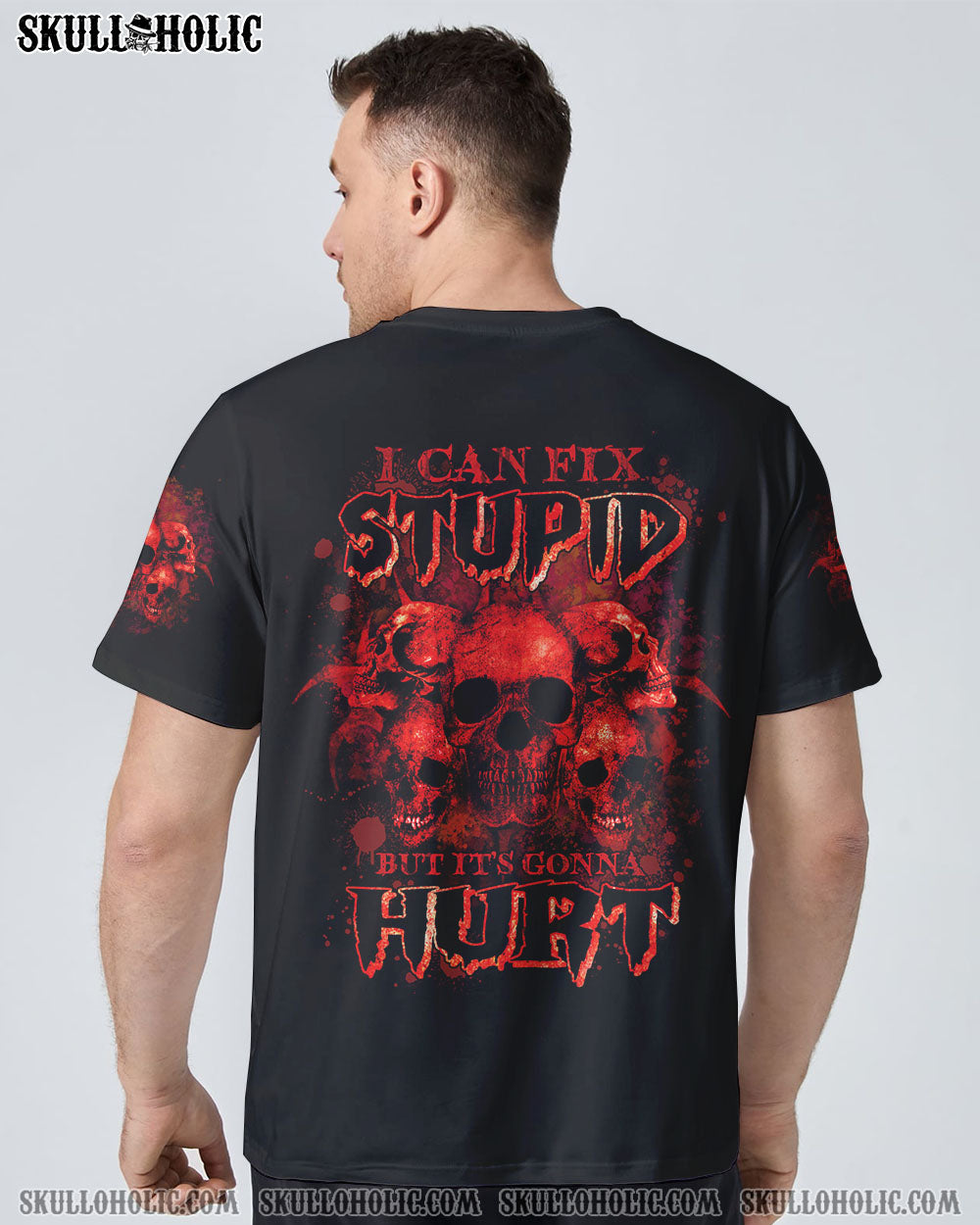 I CAN FIX STUPID EVIL SKULL ALL OVER PRINT - TLNZ2807224KI