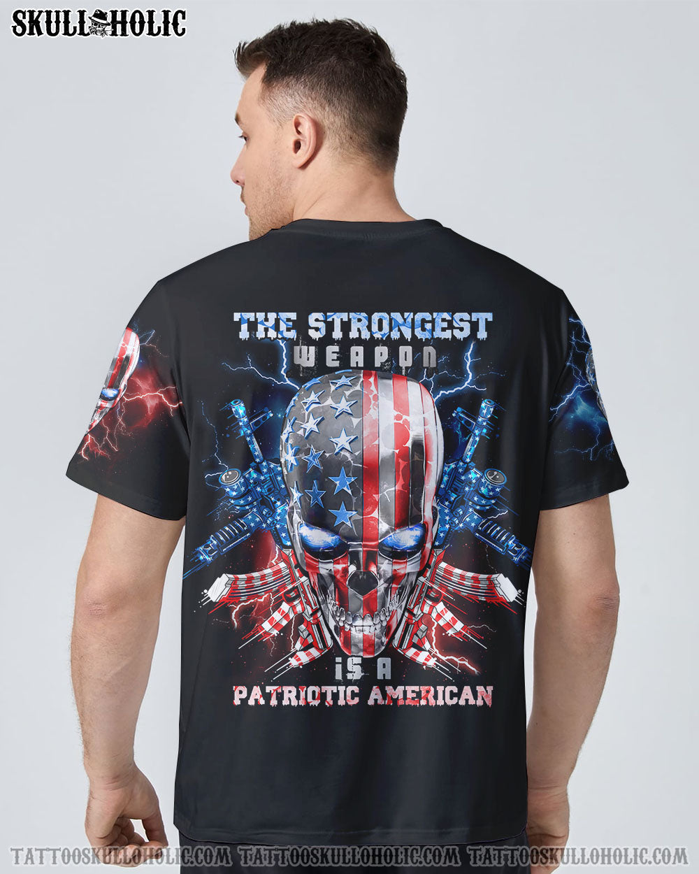 THE STRONGEST WEAPON IS PATRIOTIC AMERICAN ALL OVER PRINT - YHTG2707222