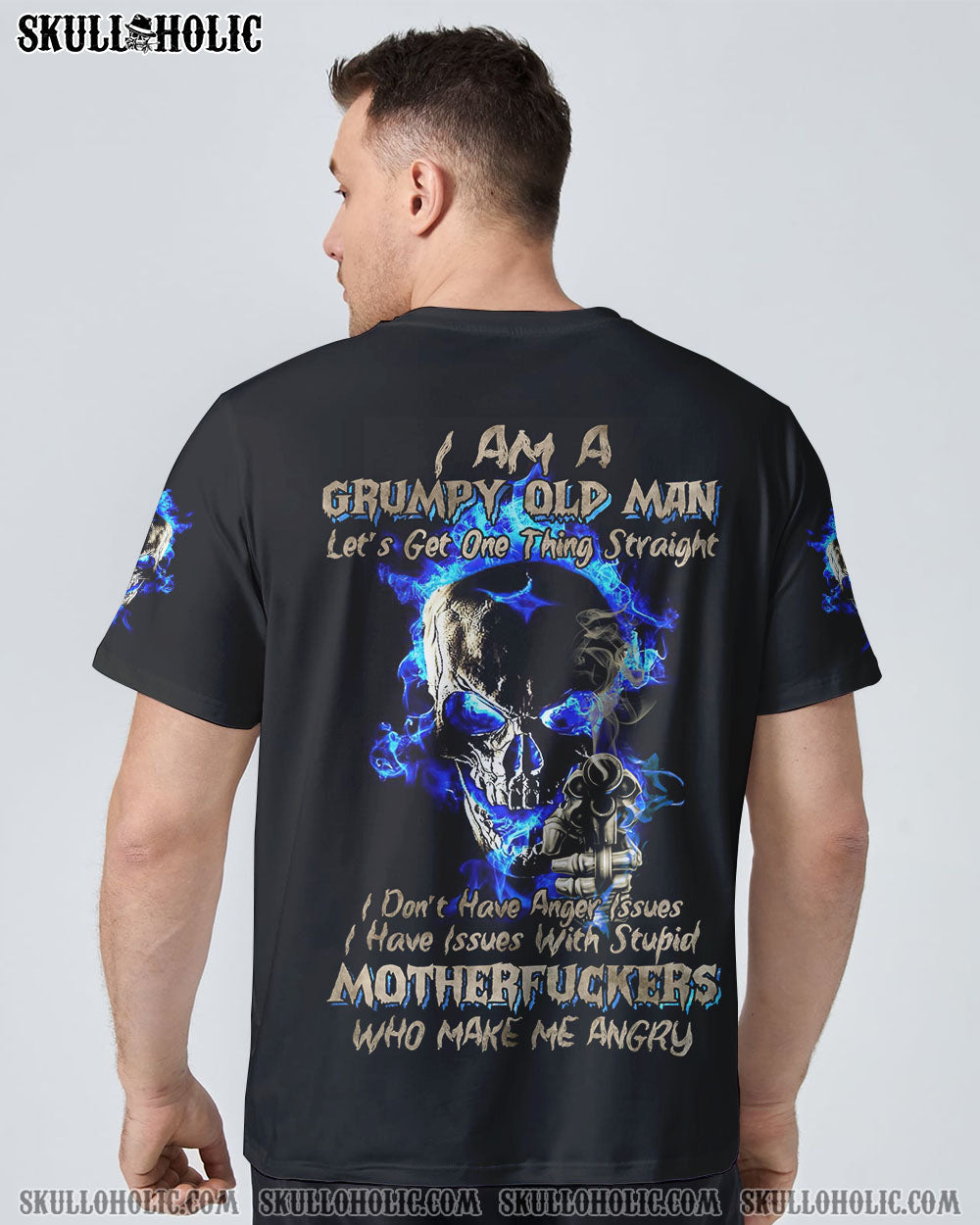 I AM A GRUMPY OLD MAN FIRE SKULL G ALL OVER PRINT - TLNZ1908223