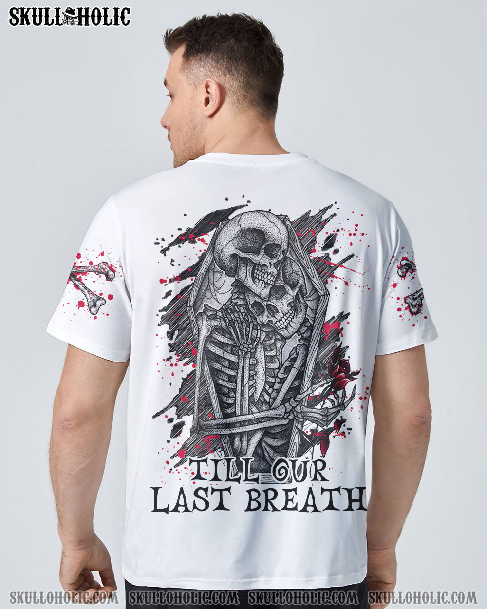 FROM OUR FIRST KISS SKELETON COUPLE ALL OVER PRINT - TLNO2812222