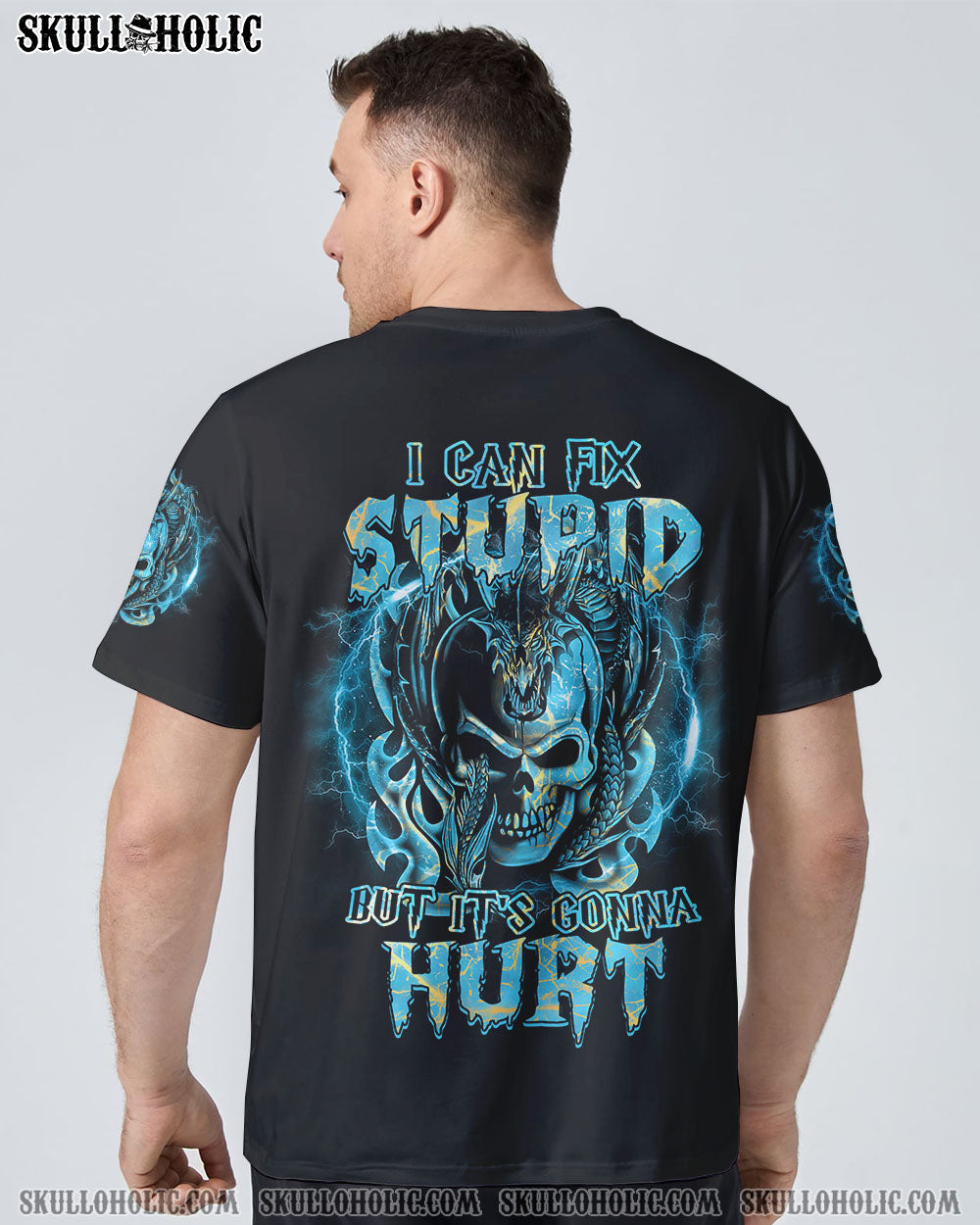 I CAN FIX STUPID DRAGON SKULL ALL OVER PRINT - TLTM2209221