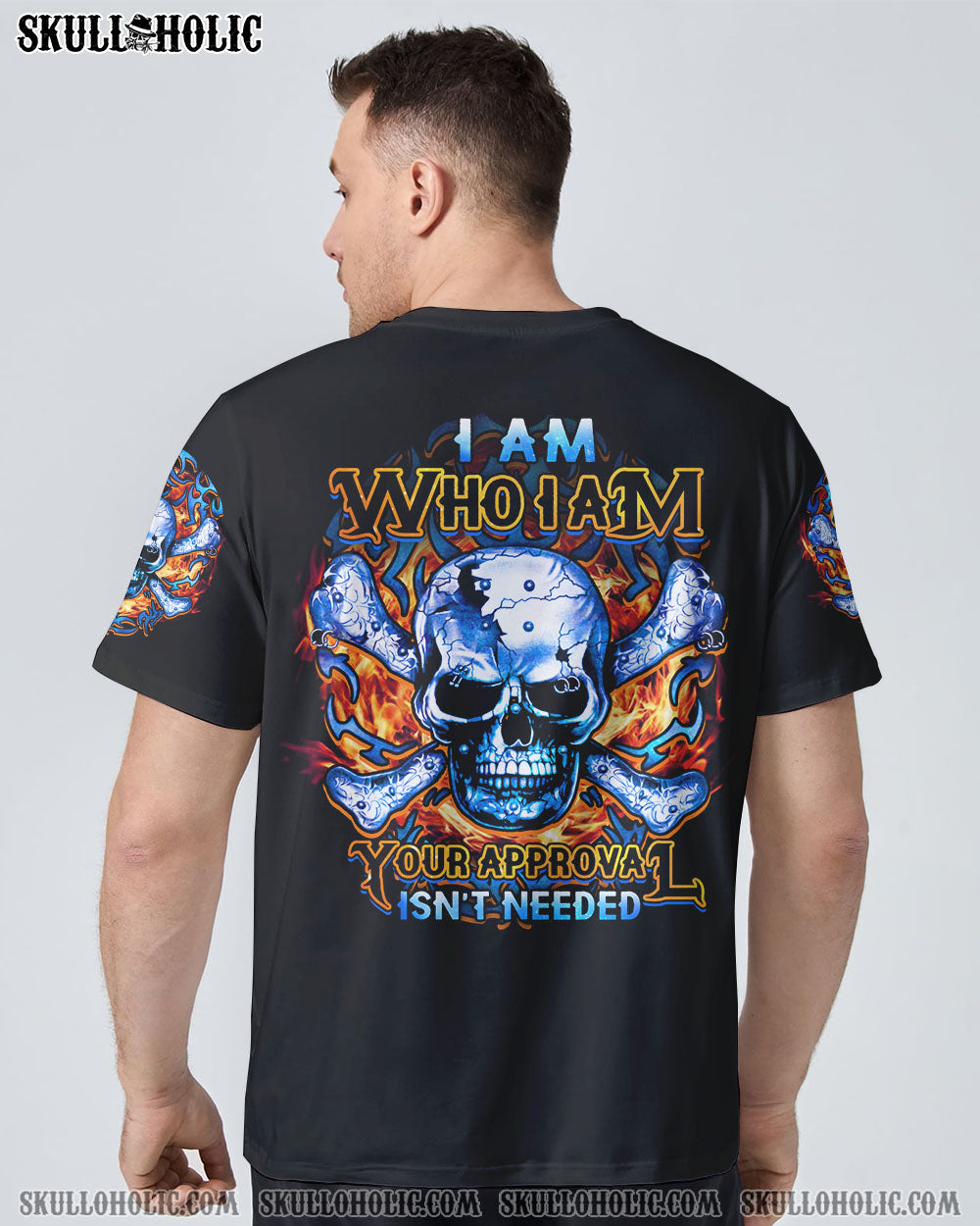 I AM WHO I AM SKULL ALL OVER PRINT - YHTG1609224