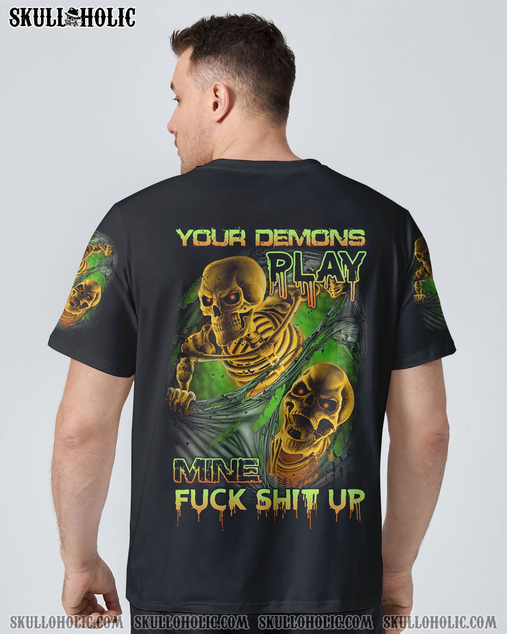 YOUR DEMONS PLAY SKULL ALL OVER PRINT - YHTG0809224