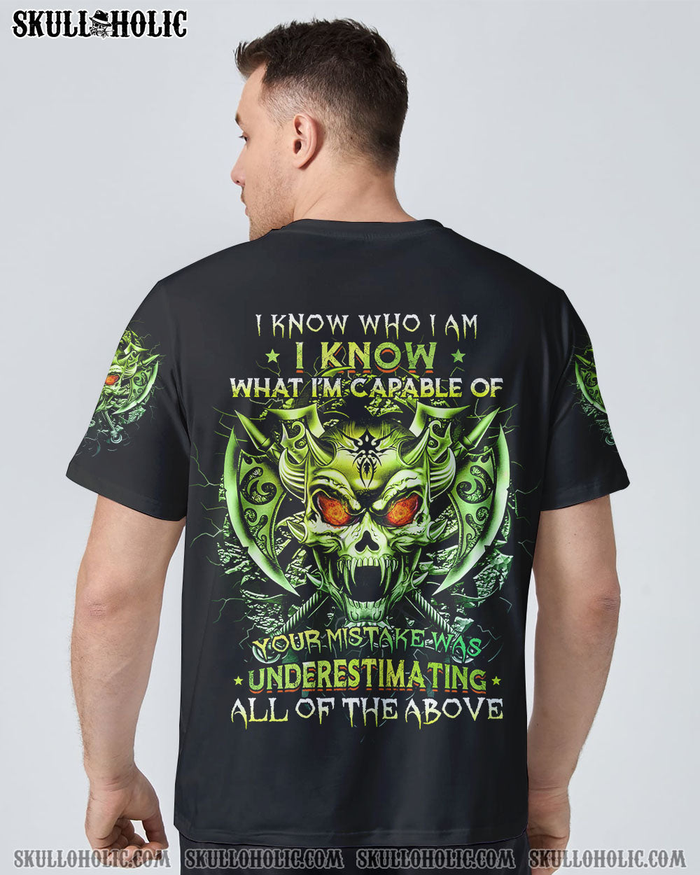 I KNOW WHO I AM SKULL ALL OVER PRINT - YHTG0709224