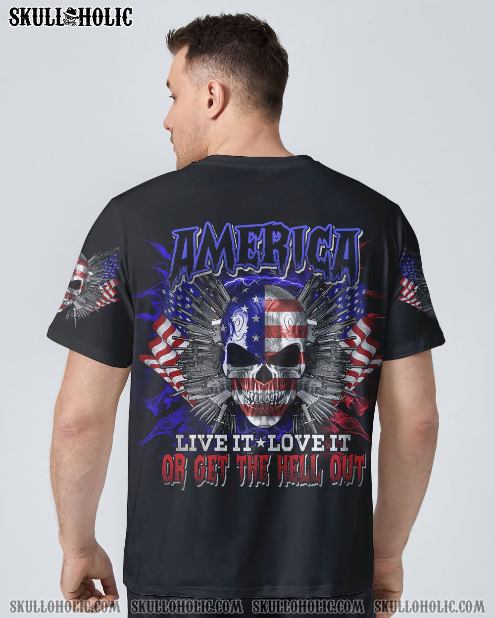 AMERICA SKULL G ALL OVER PRINT - TLTM2009222