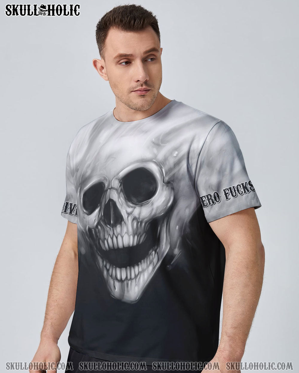 ZERO FCKS GIVEN SKULL ALL OVER PRINT - YHTG0508224