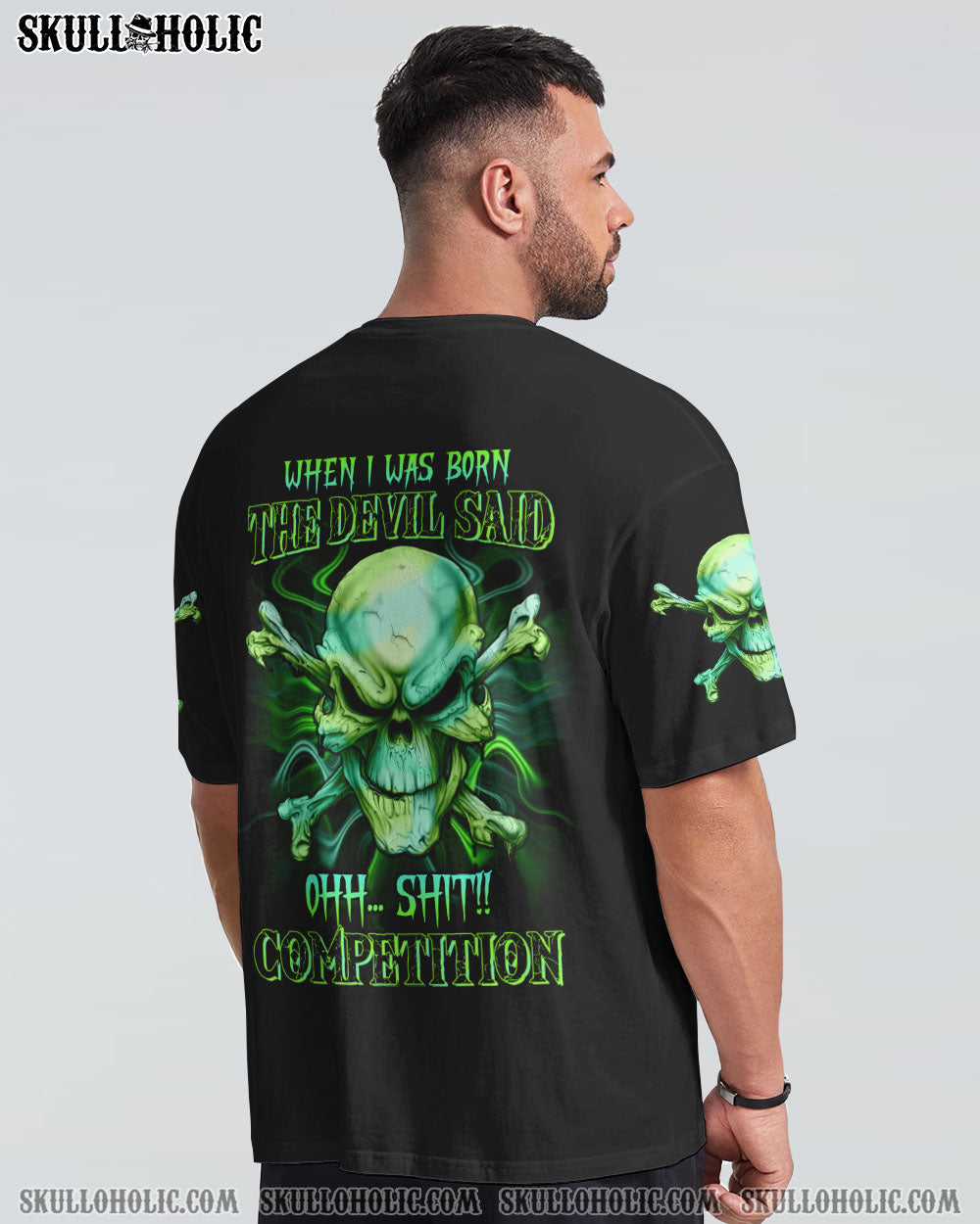 WHEN I WAS BORN MAD SKULL ALL OVER PRINT - TLTW2807224