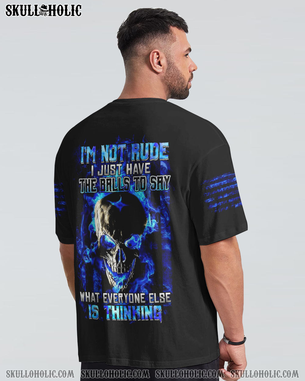 I'M NOT RUDE I JUST HAVE THE BALLS ALL OVER PRINT - YHHN3009223