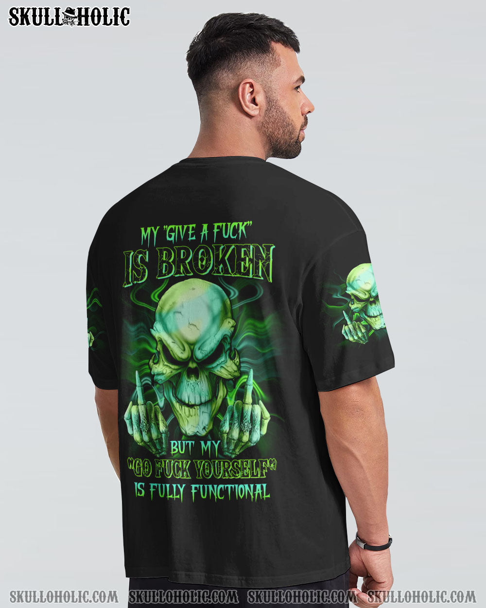 MY GIVE A F MADLY SKULL ALL OVER PRINT - TLTW0111223