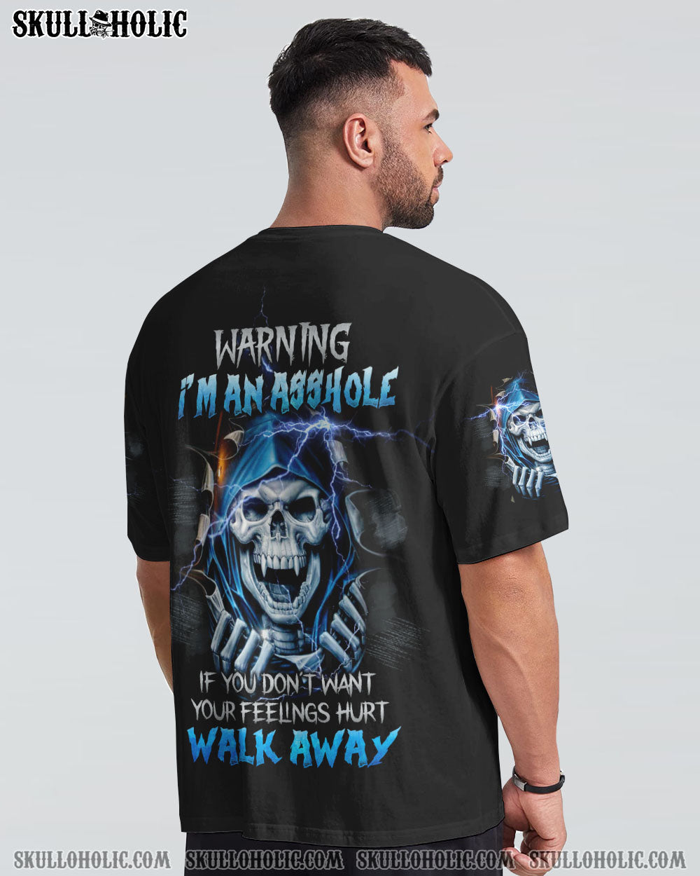 WARNING I'M AN A VAMPIRE SKULL ALL OVER PRINT - TLTW2208223