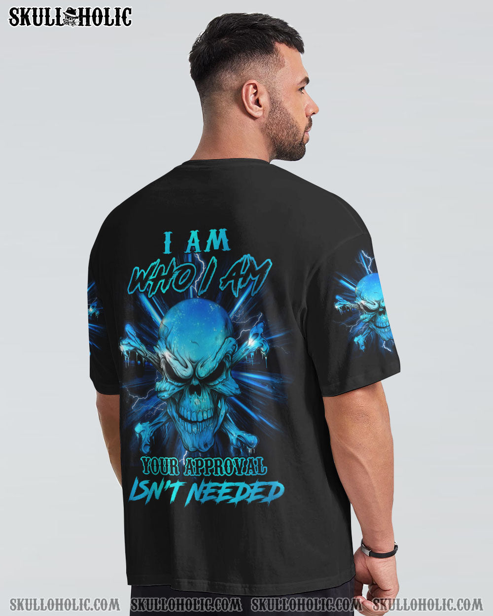 I AM WHO I AM SKULL ALL OVER PRINT - YHHN2609225