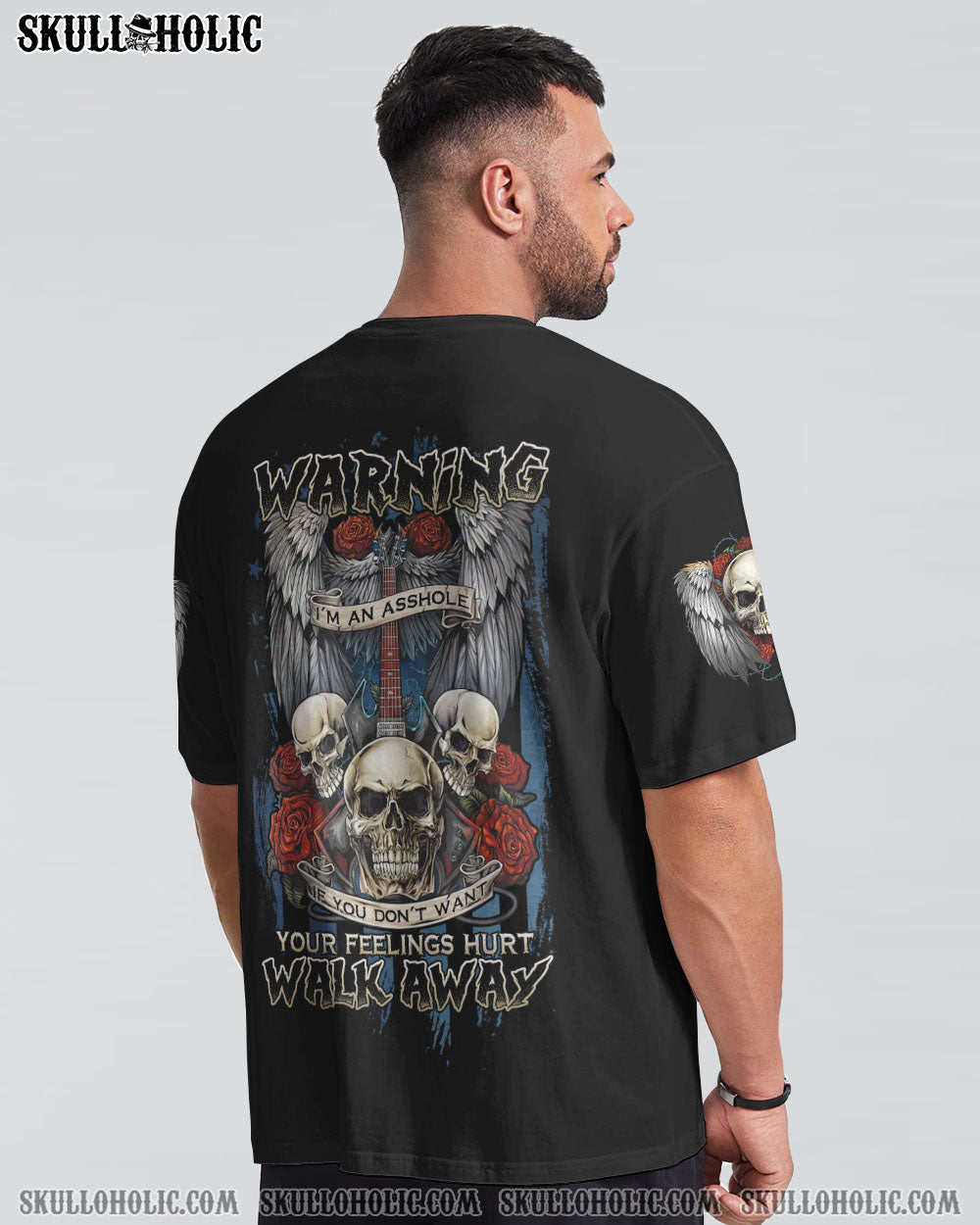 WARNING I'M AN A 3 SKULLS ALL OVER PRINT - TLNZ0510221