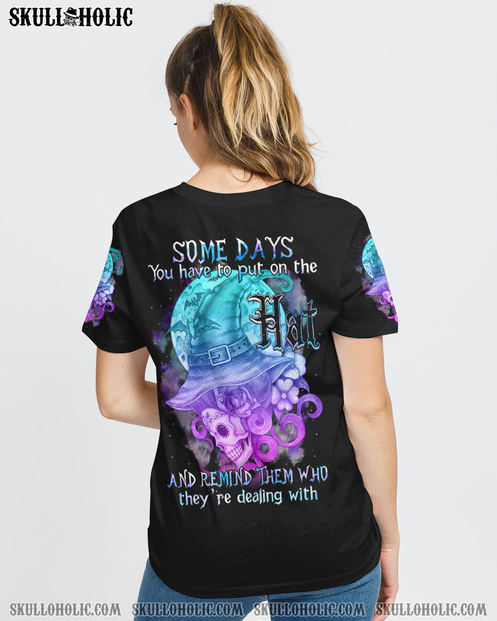 SOME DAYS SKULL WITCH HALLOWEEN ALL OVER PRINT - YHTH1908221