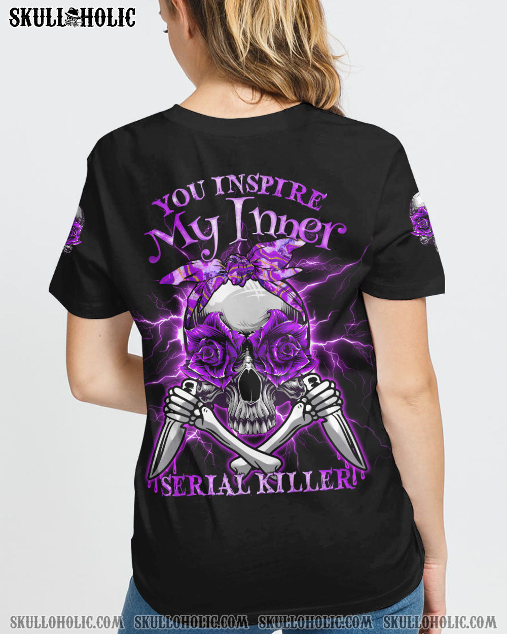 YOU INSPIRE MY INNER ROSE SKULL ALL OVER PRINT - TLNO0609223