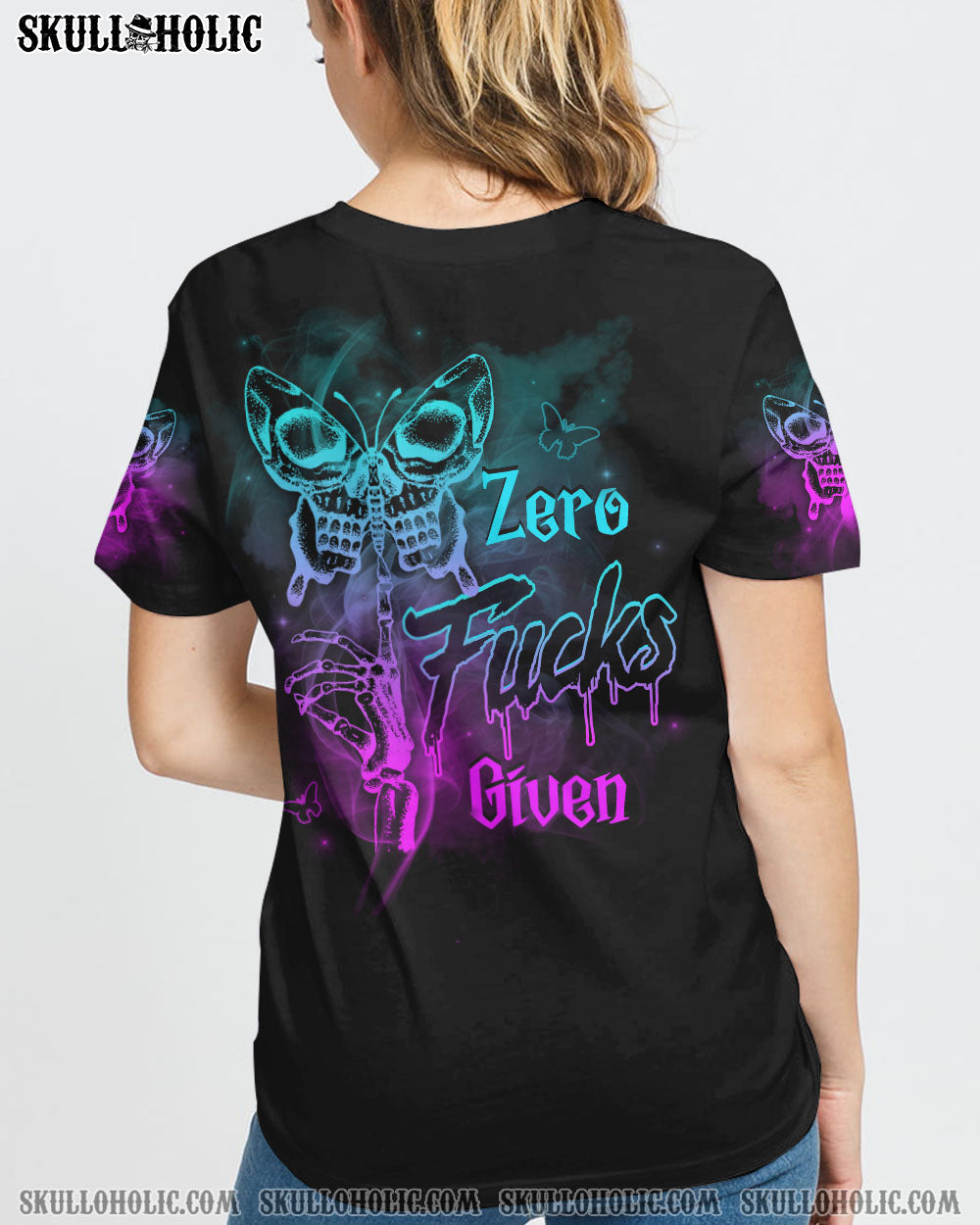 ZERO FCKS GIVEN SMOKE ALL OVER PRINT - YHHG2608223