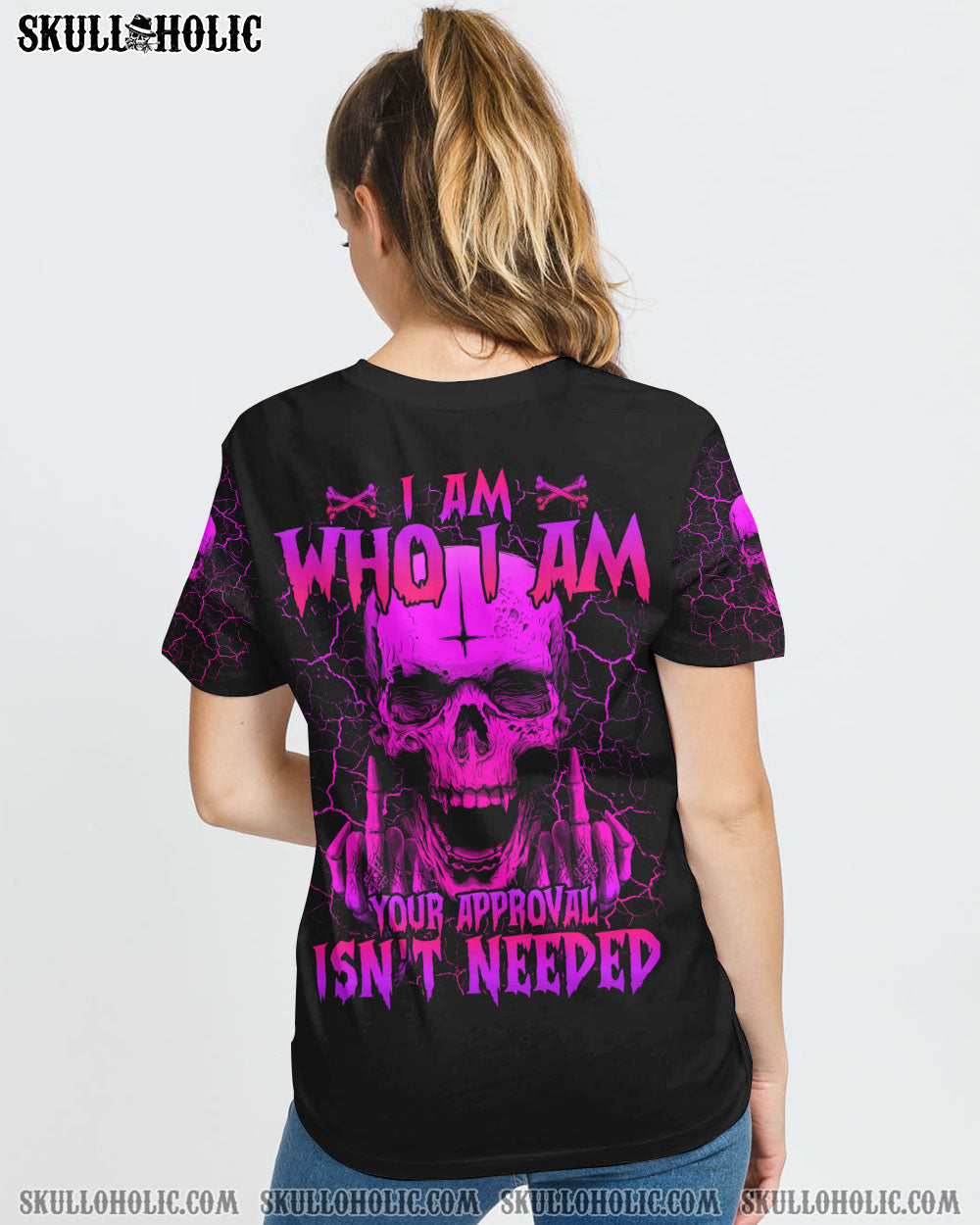 I AM WHO I AM SKULL ALL OVER PRINT - YHTY1708224