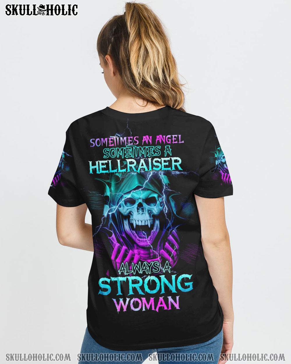 ALWAYS A STRONG WOMAN VAMPIRE SKULL ALL OVER PRINT - TLTW0808225