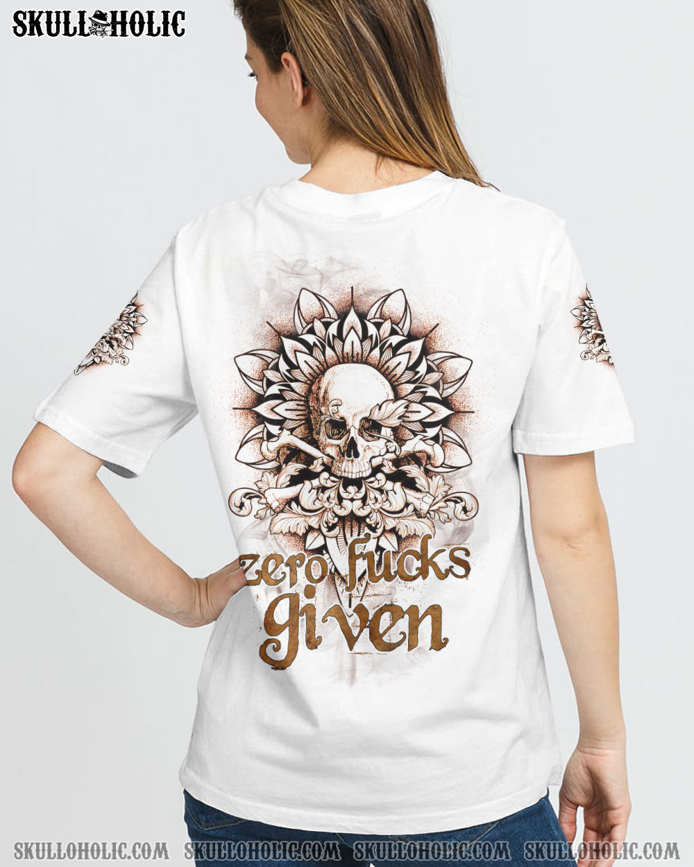 ZERO F GIVEN MANDALA SKULL BONES ALL OVER PRINT - TLNZ0509223